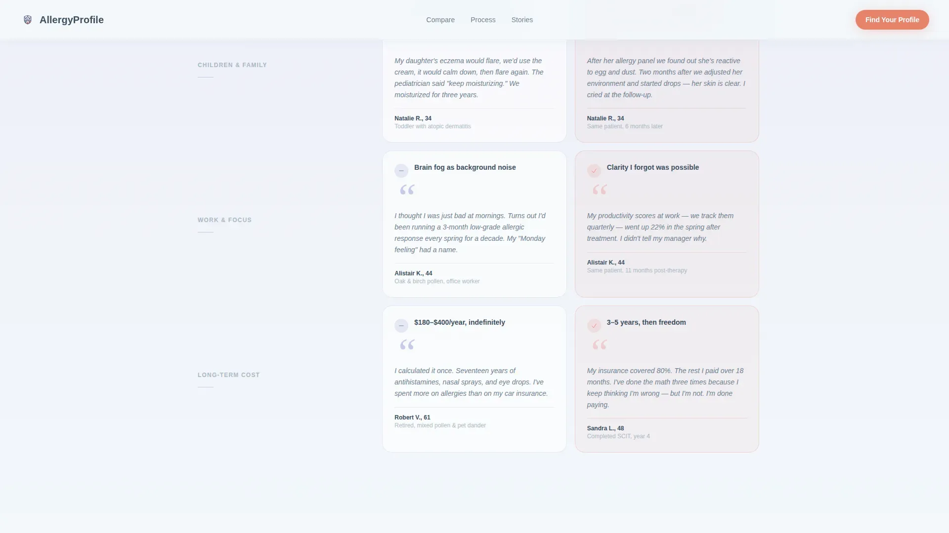 Assessment Landing Page Template