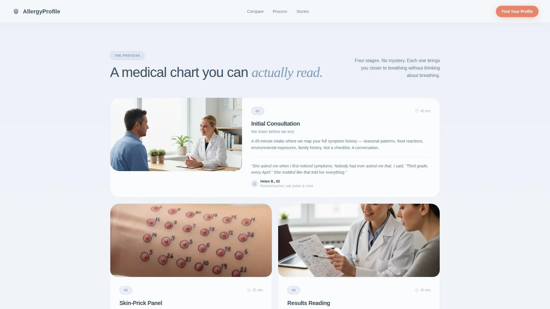 Assessment Landing Page Template