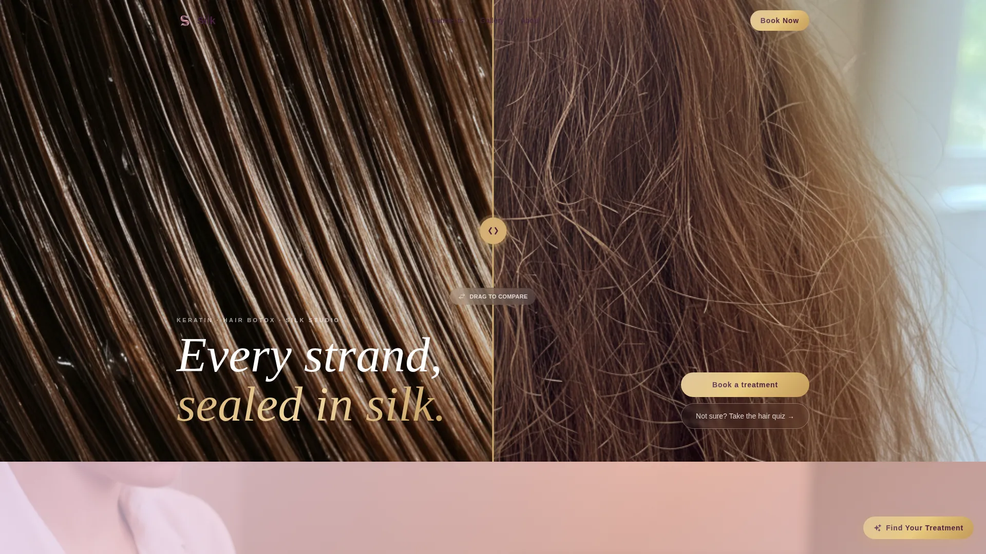Specialty Beauty Treatments Complete Booking Website Template