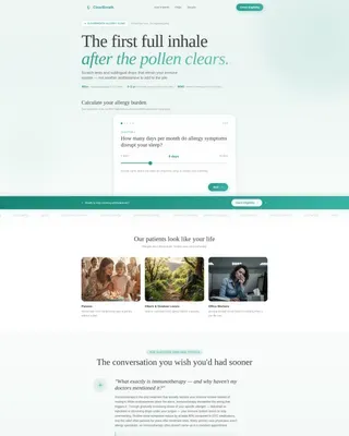 Allergy Services Landing Page Template