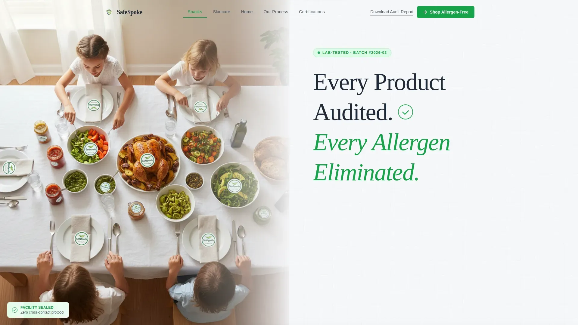 Consumer Brand Landing Page Template