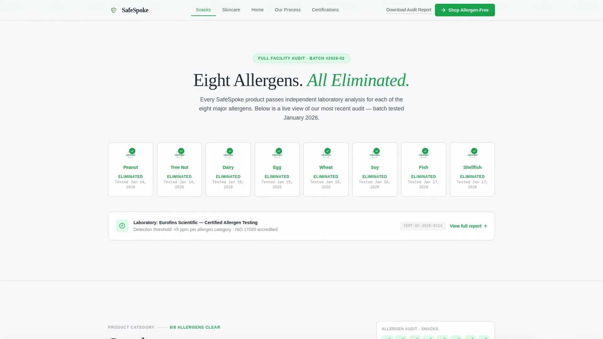 Consumer Brand Landing Page Template