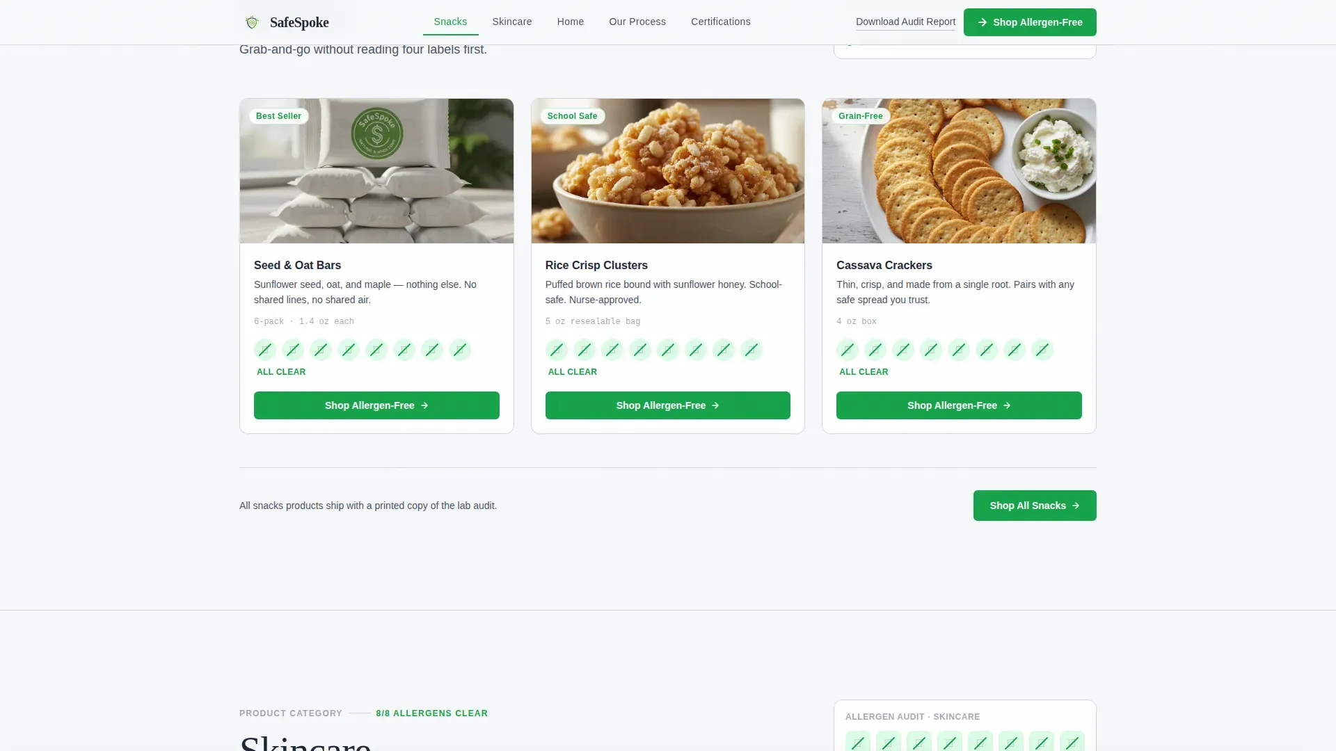 Consumer Brand Landing Page Template