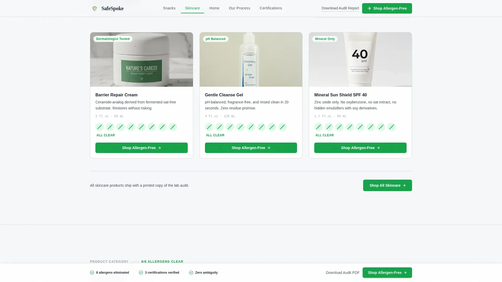 Consumer Brand Landing Page Template