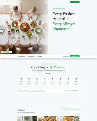 Consumer Brand Landing Page Template