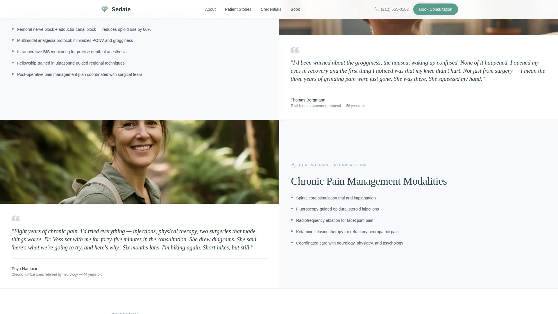Anesthesiologist Appointment Booking Website Template