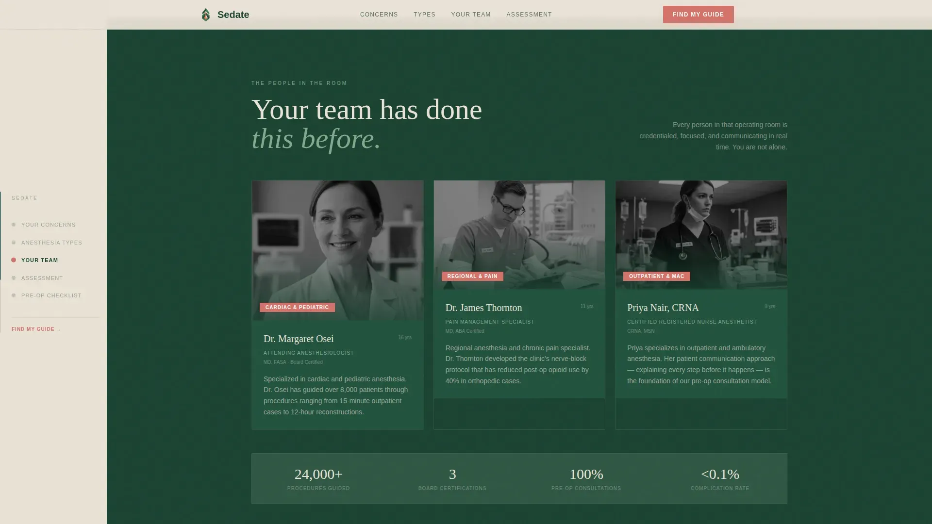 Specialist Anesthesiologist Appointment Booking Website Template