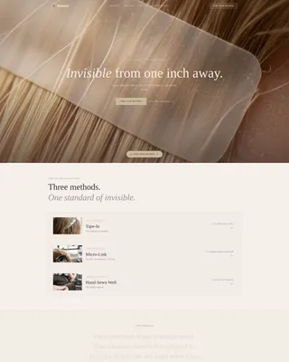 Specialty Beauty Treatments Specialist Professional Website Template
