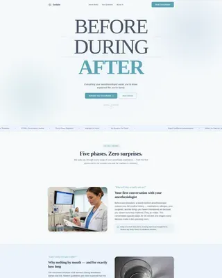 Advanced Anesthesiologist Appointment Booking Website Template