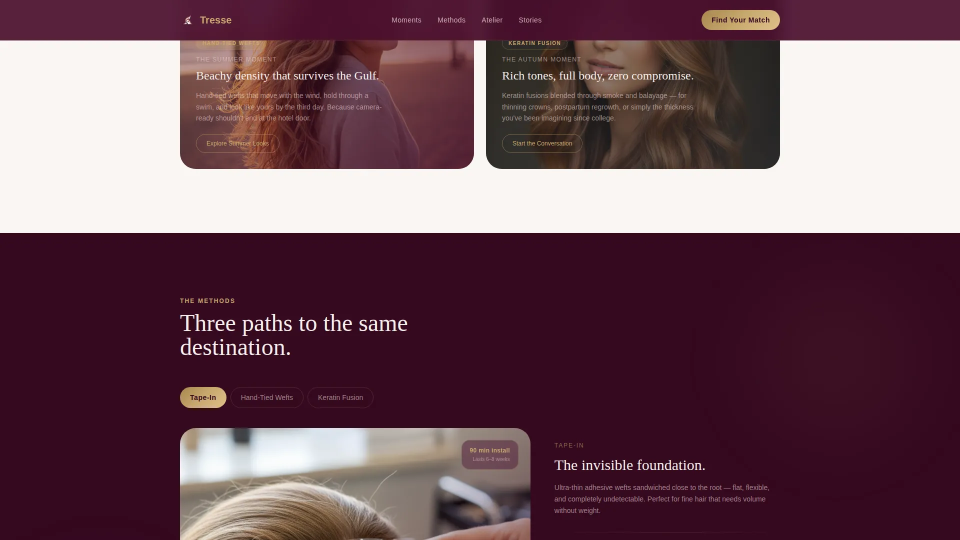 Salon & Hair Studio Advanced Booking Website Template