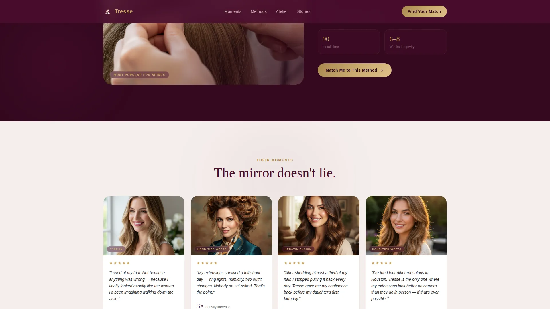 Salon & Hair Studio Advanced Booking Website Template