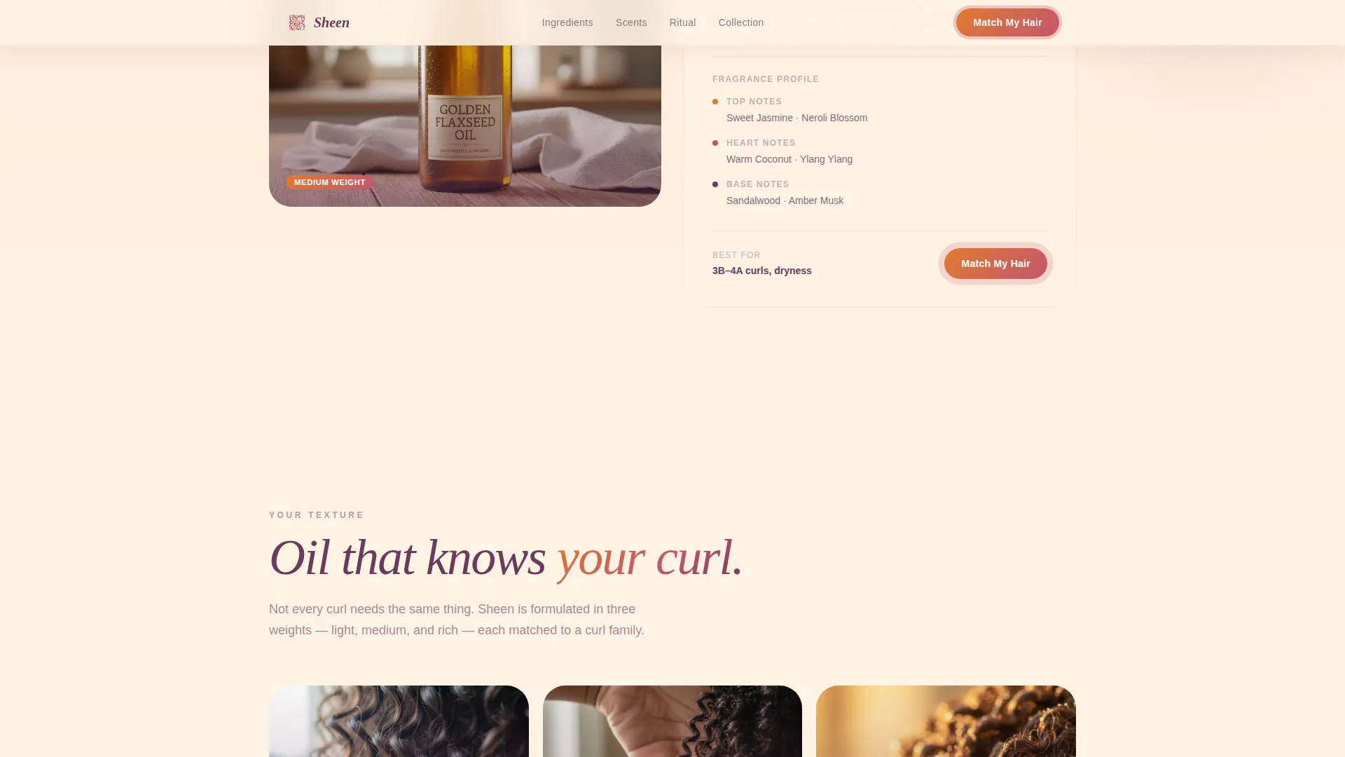 Hair Care Brand & Product Premium Professional Website Template
