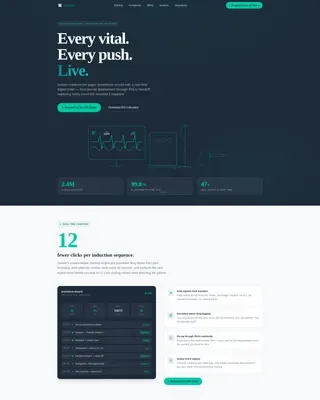 Anesthesiology EMR Landing Page Template