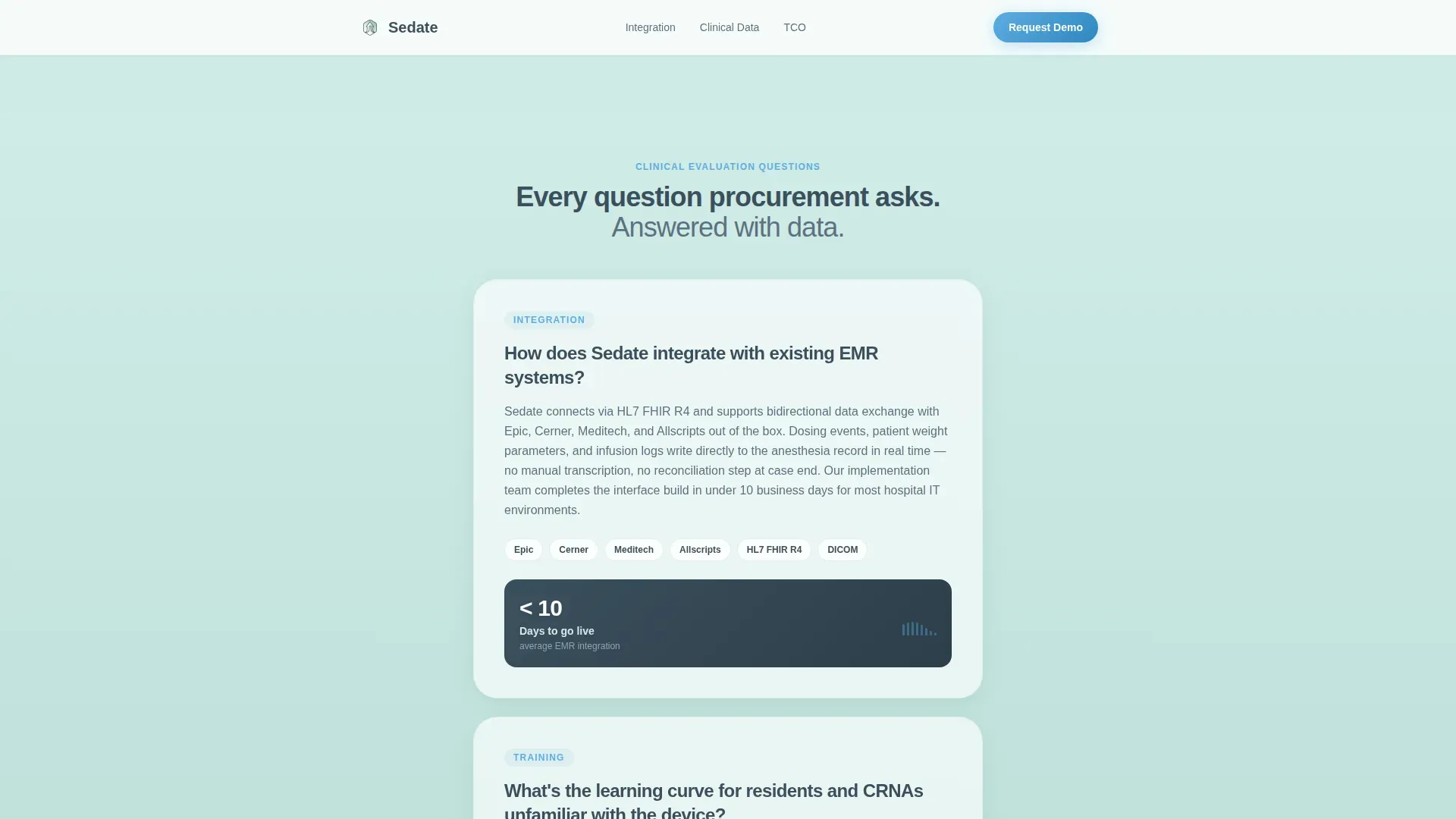 Anesthesiology Medicine FAQ Website Template