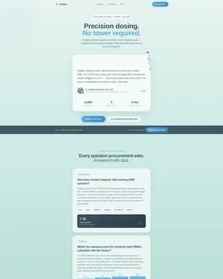 Anesthesiology Medicine FAQ Website Template