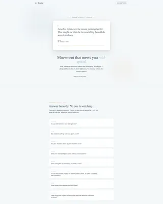 Anxiety Exercise Program Landing Page Template