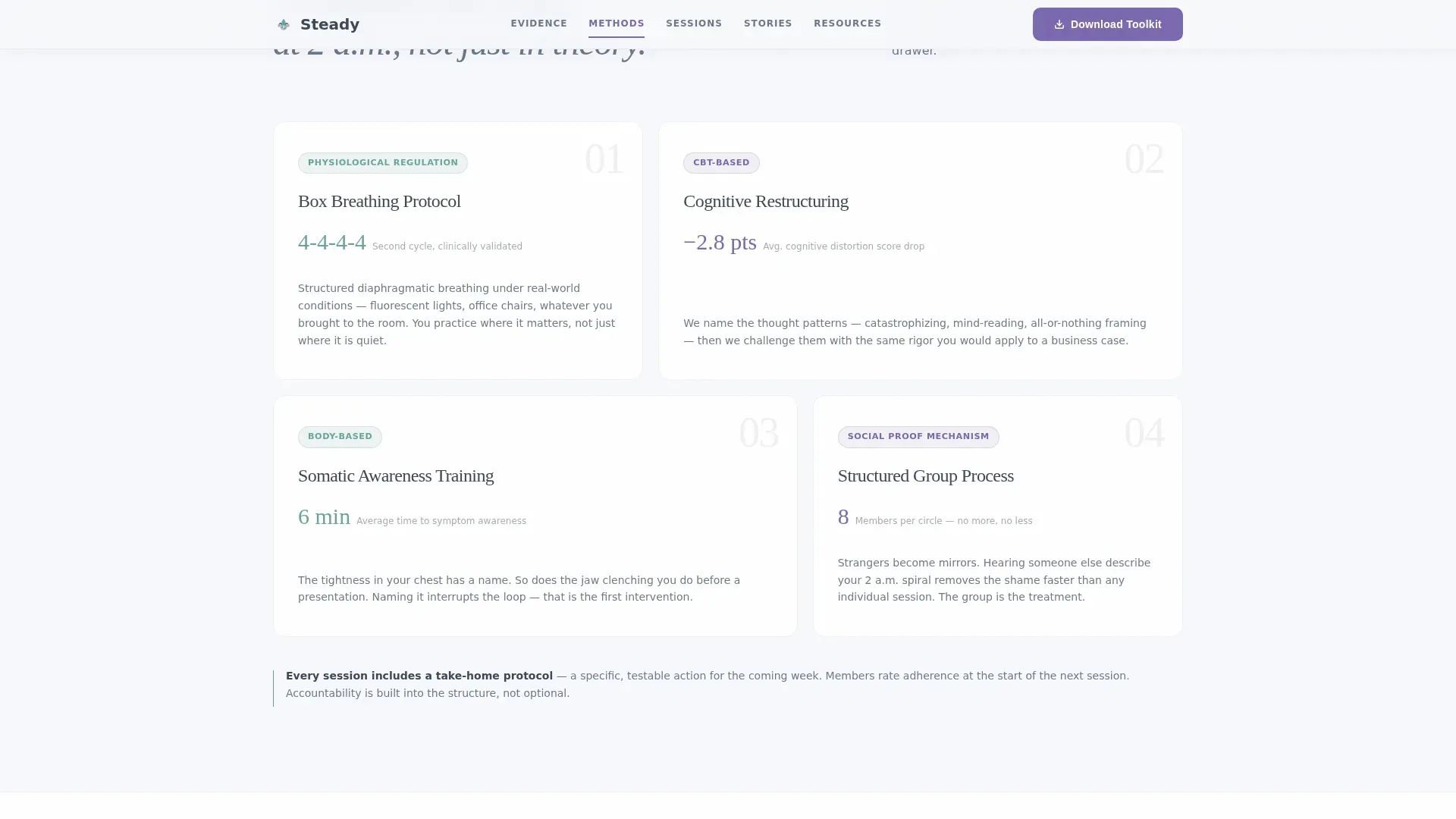 Anxiety Support Group Landing Page Template