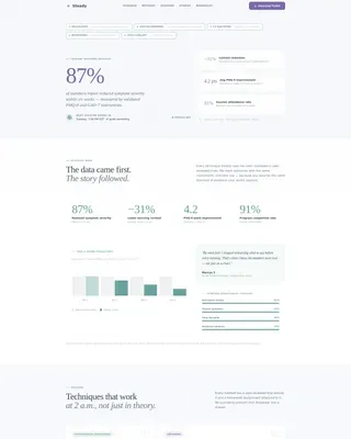 Anxiety Support Group Landing Page Template
