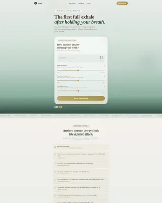 Anxiety Telehealth Landing Page Template