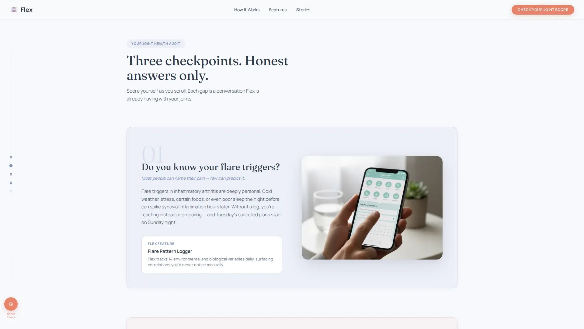 Arthritis Digital Therapy App Landing Page Template