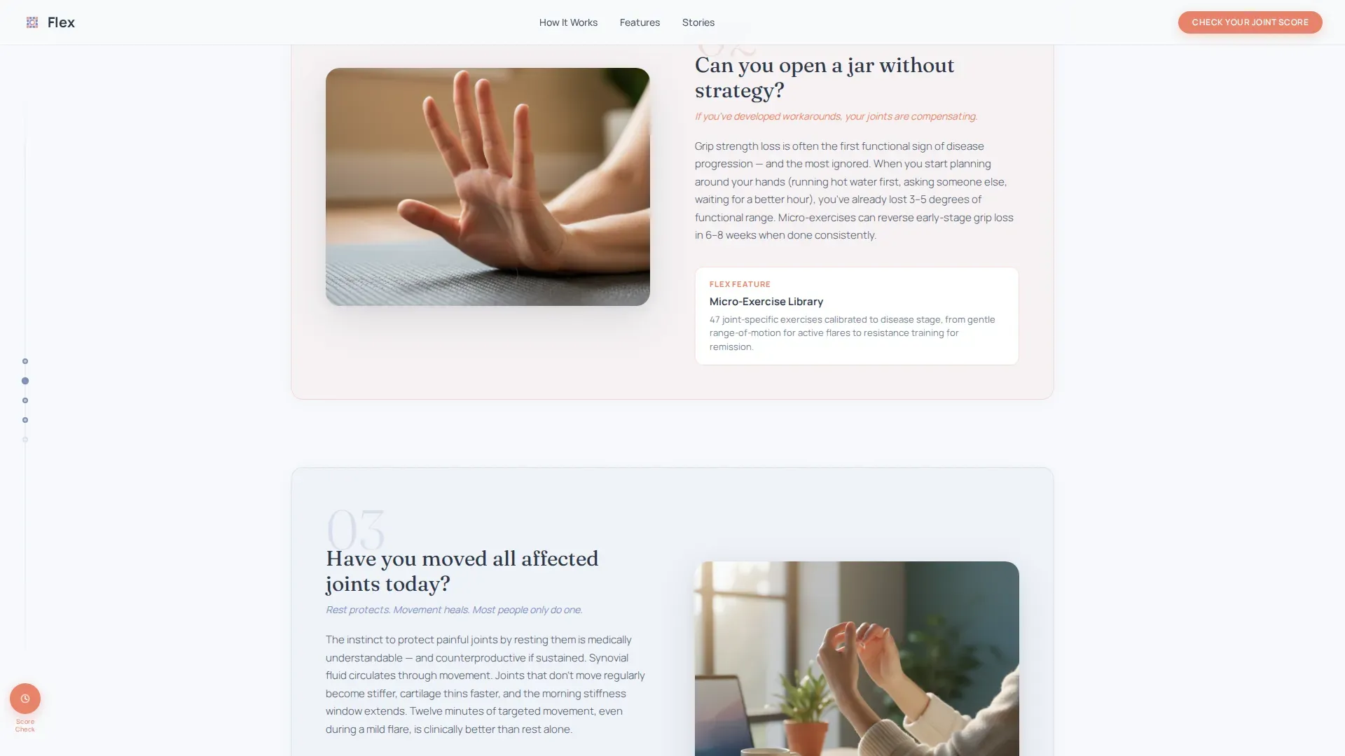 Arthritis Digital Therapy App Landing Page Template