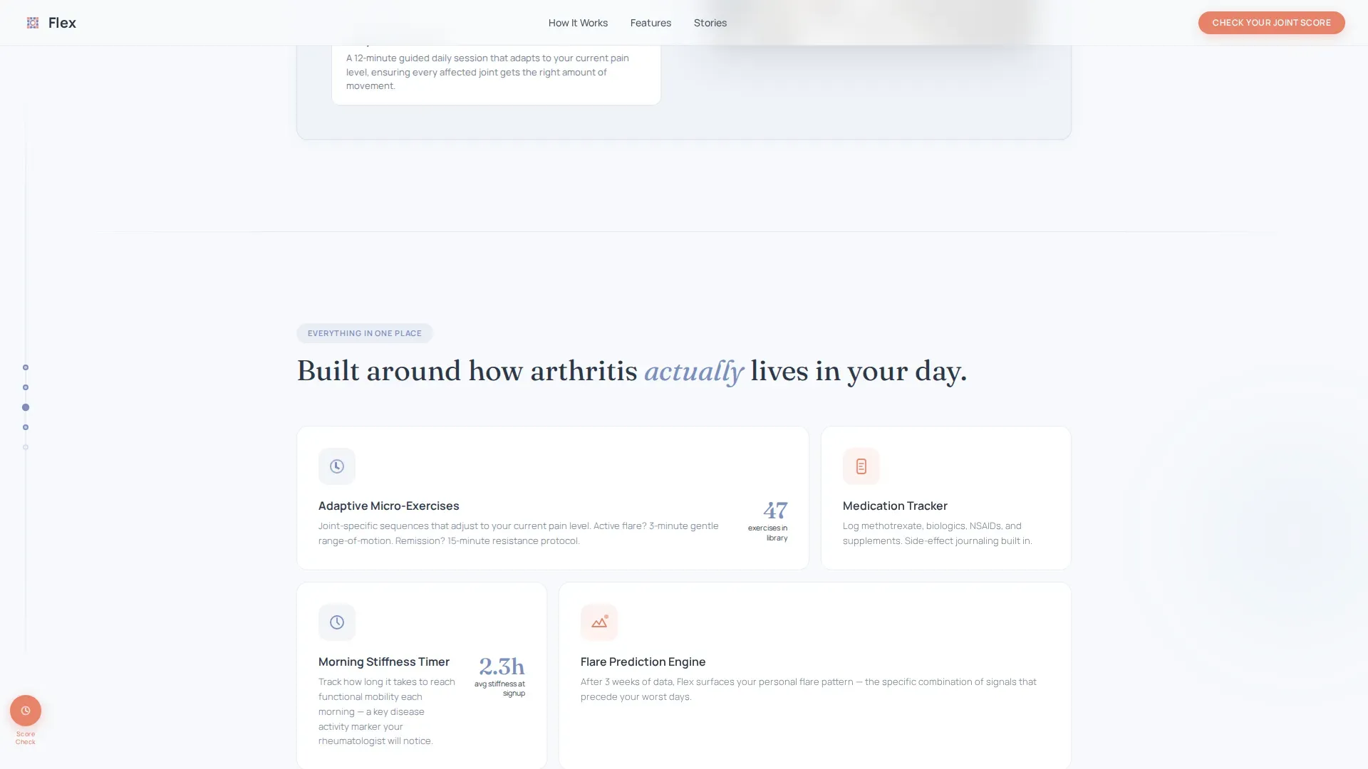 Arthritis Digital Therapy App Landing Page Template