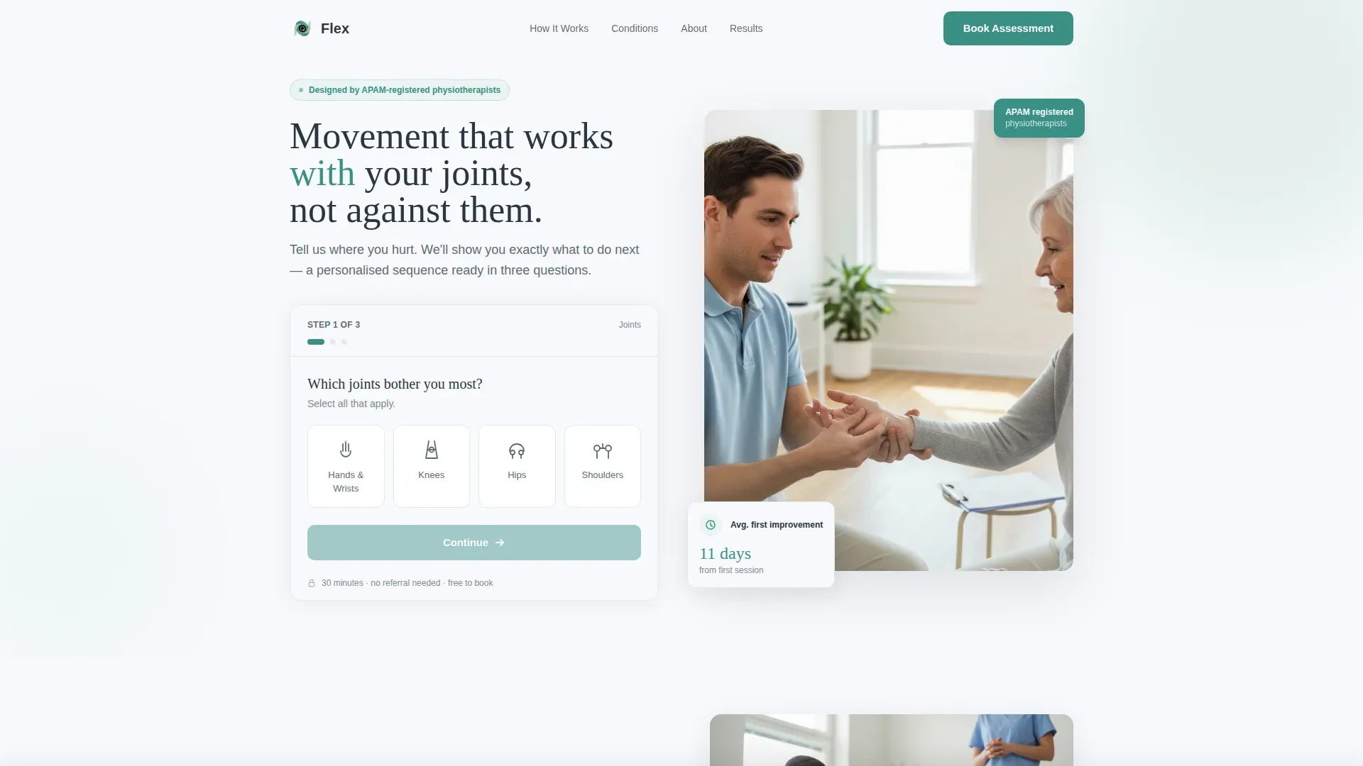 Arthritis Exercise Program Landing Page Template