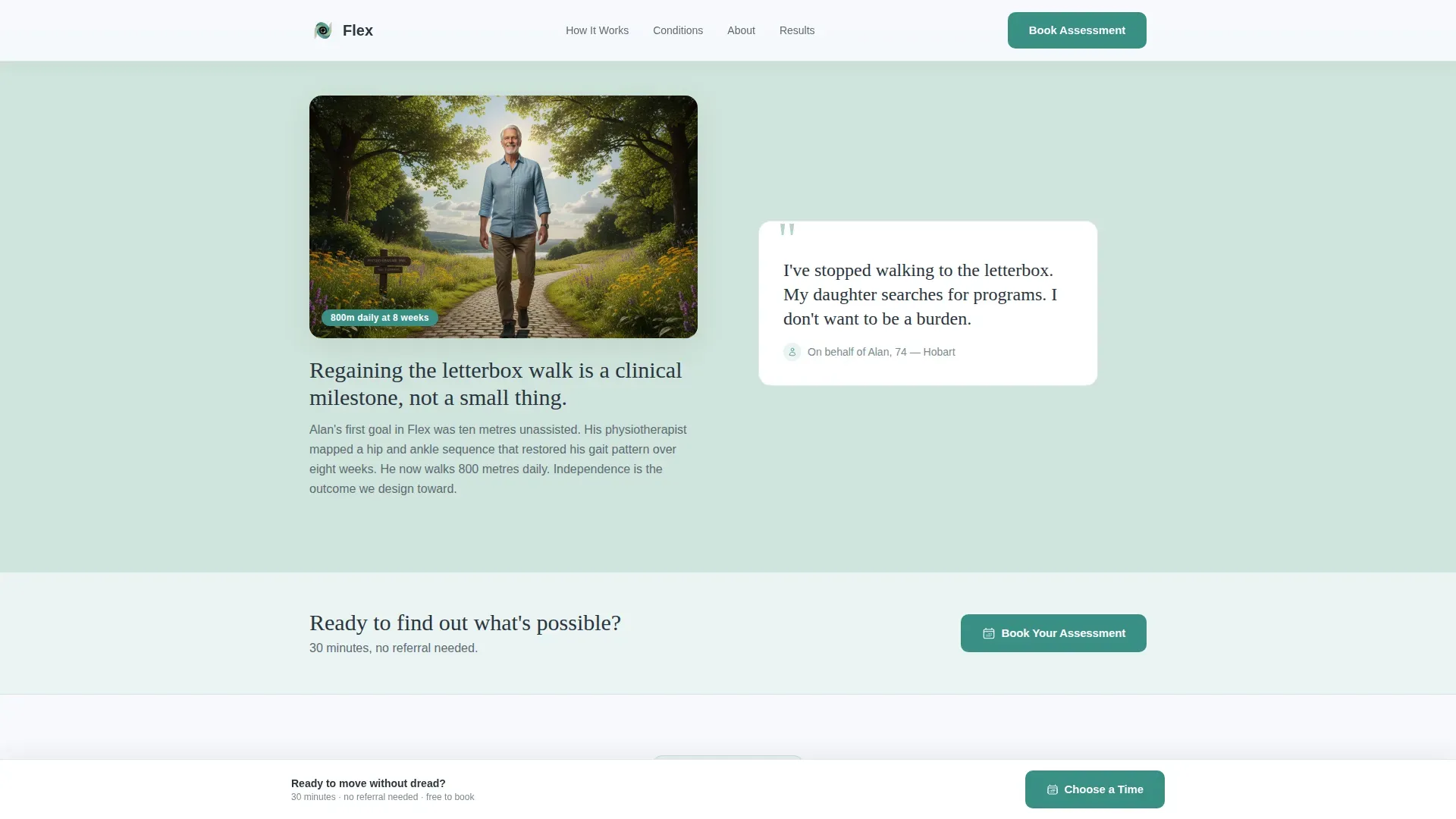 Arthritis Exercise Program Landing Page Template