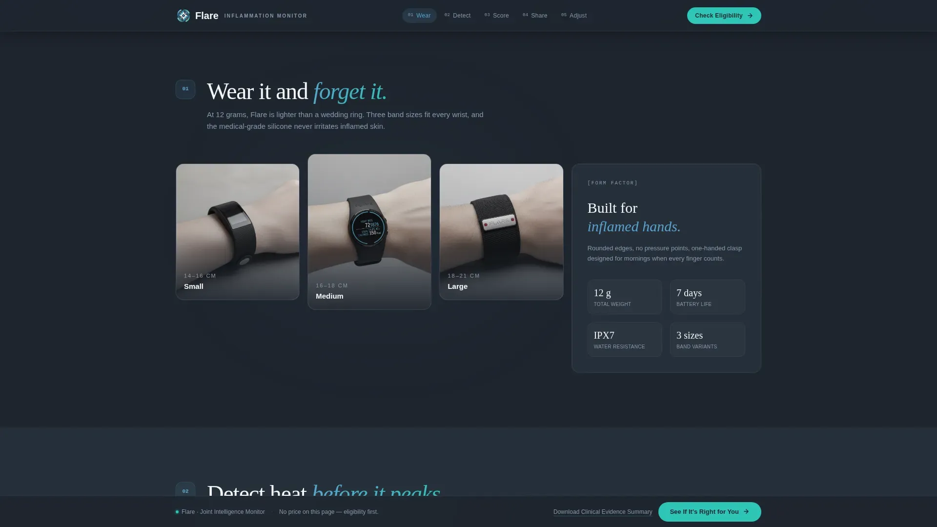 Arthritis Wearable Monitor Landing Page Template