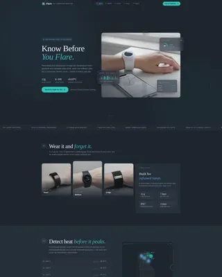 Arthritis Wearable Monitor Landing Page Template
