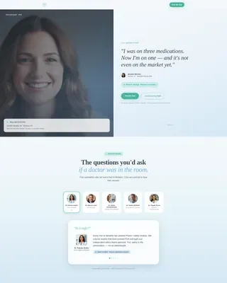 Asthma Clinical Trial Finder Landing Page Template