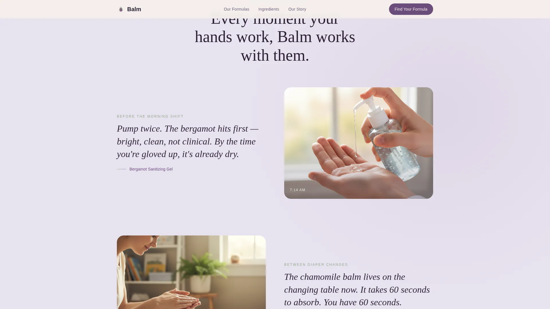 Body Care & Bath Brand Advanced Professional Website Template