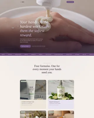Body Care & Bath Brand Advanced Professional Website Template