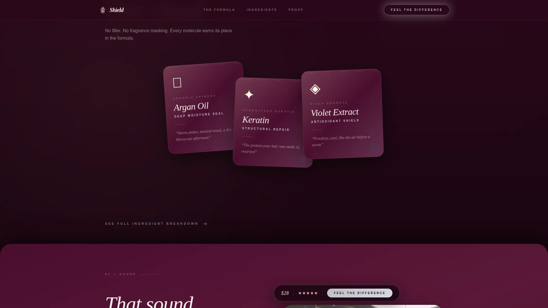 Hair Care Brand & Product Blog Website Template