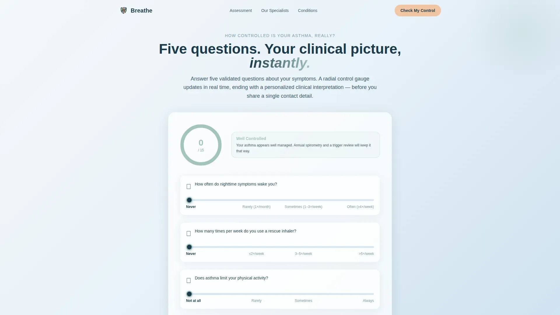Specialist Clinic Landing Page Template