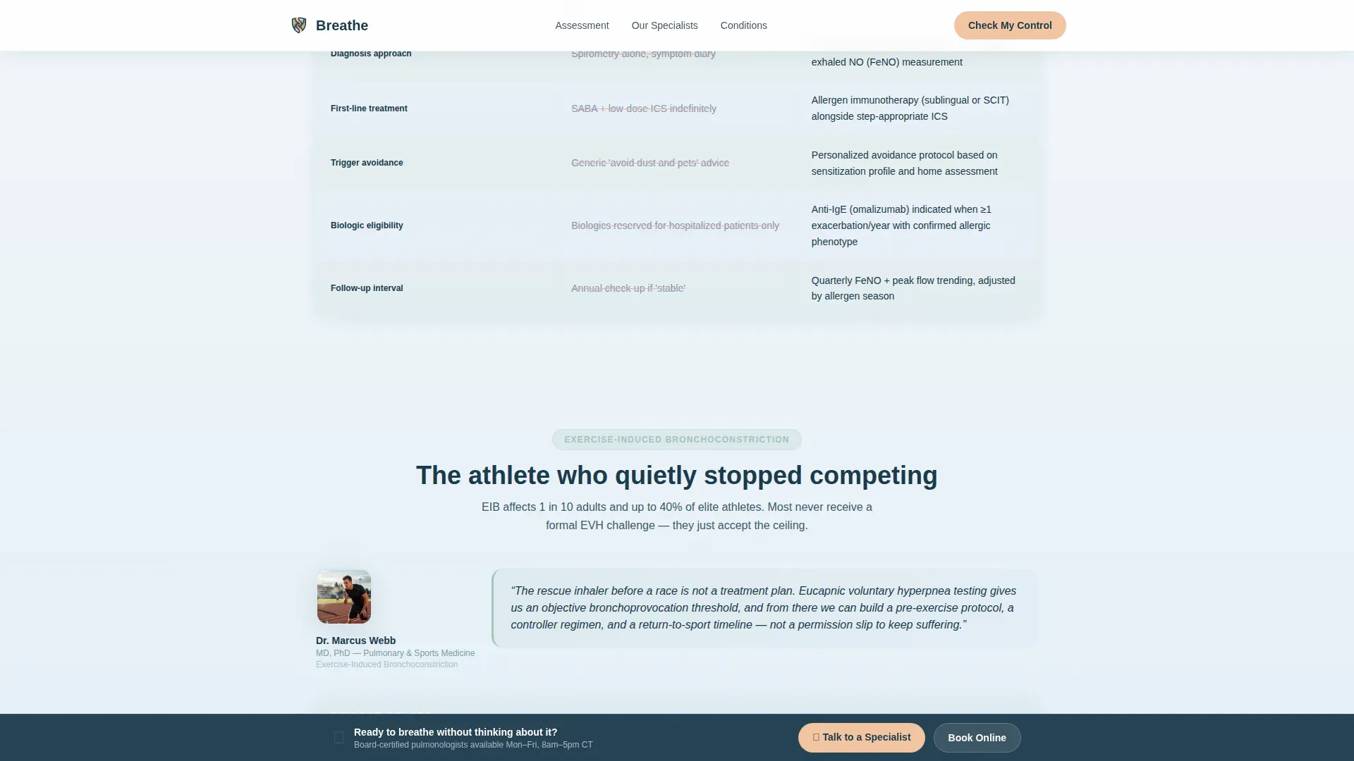 Specialist Clinic Landing Page Template