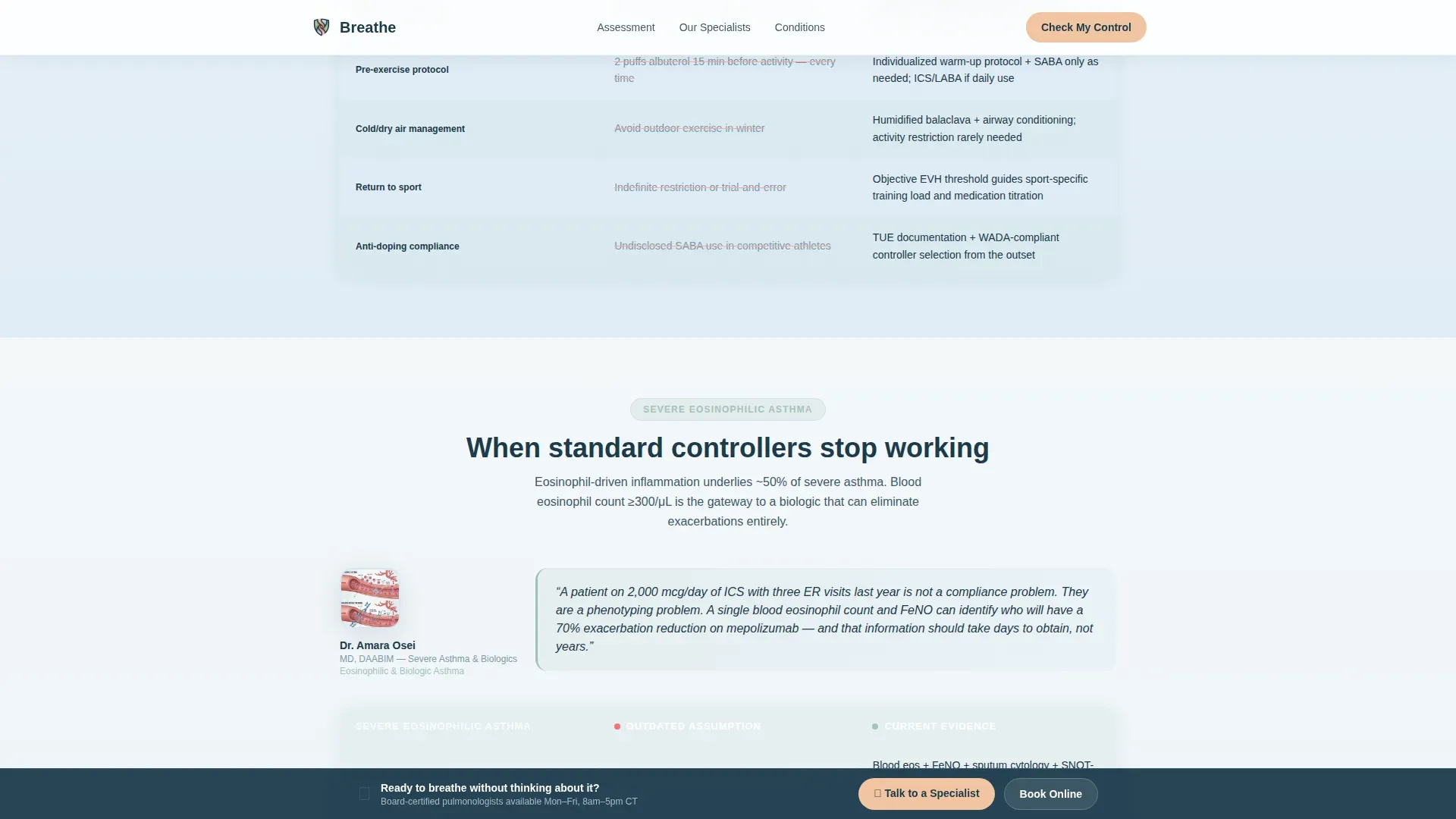Specialist Clinic Landing Page Template