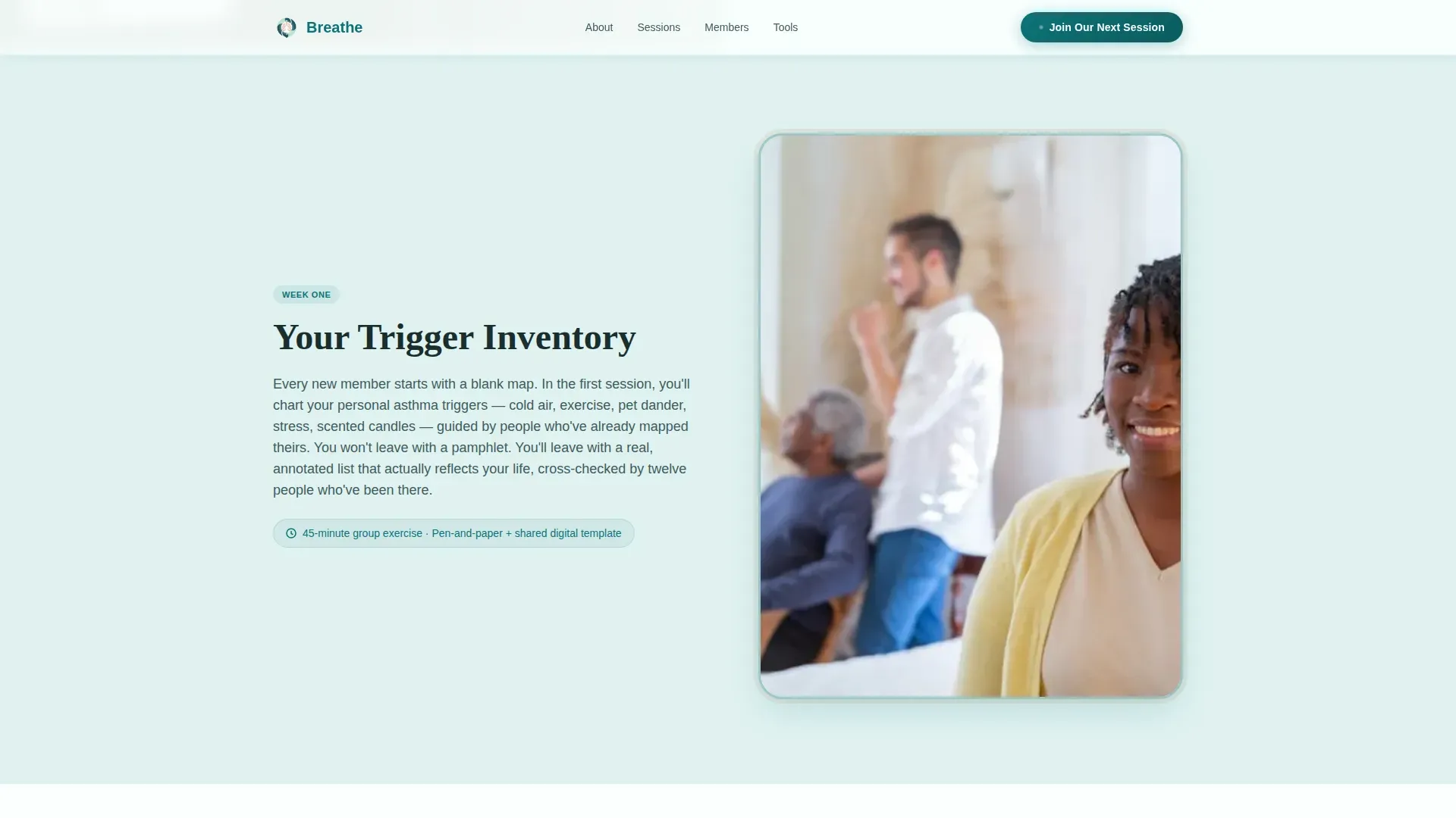Peer Support Landing Page Template