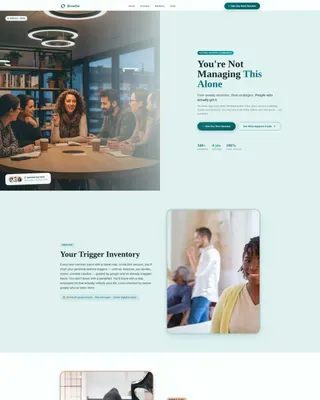 Peer Support Landing Page Template