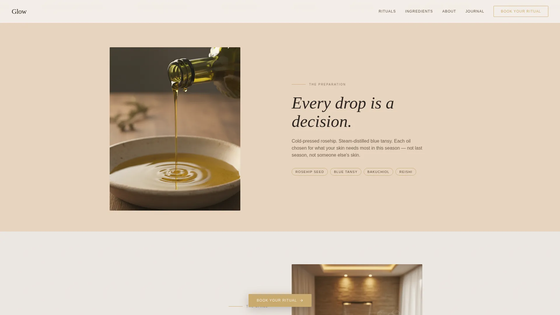 Wellness & Holistic Beauty Specialist Booking Website Template