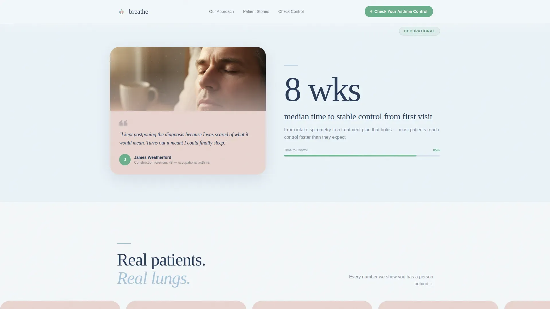 Treatment Center Landing page Template