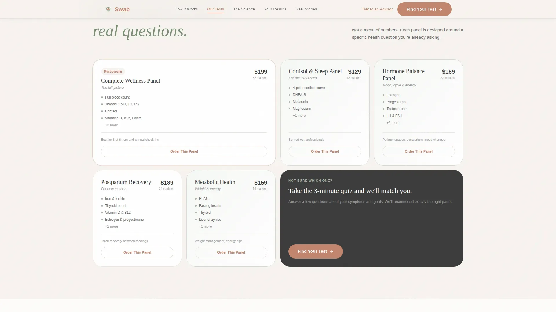 At-Home Health Testing Landing Page Template