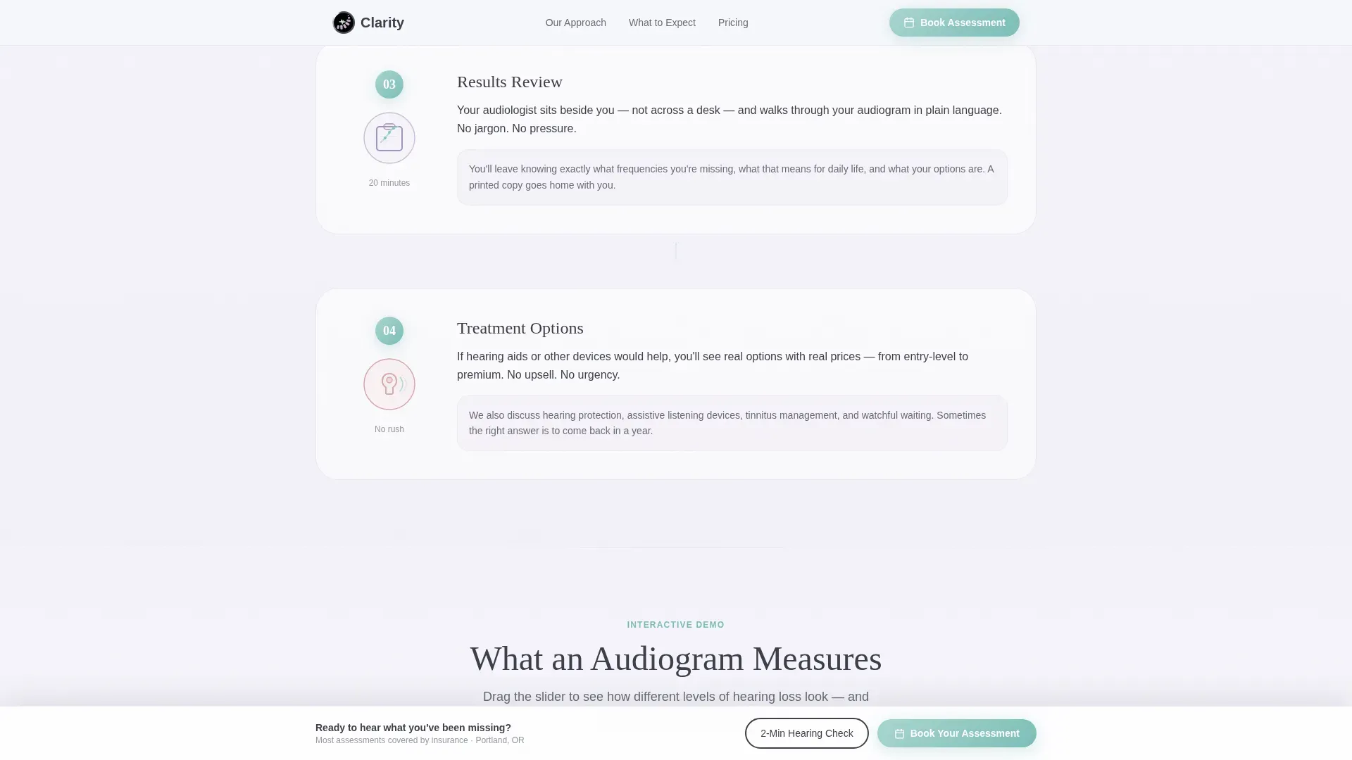 Audiology Clinic Landing page Template
