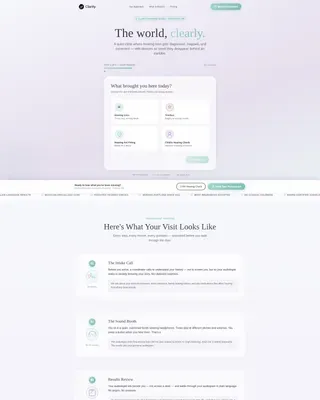 Audiology Clinic Landing page Template