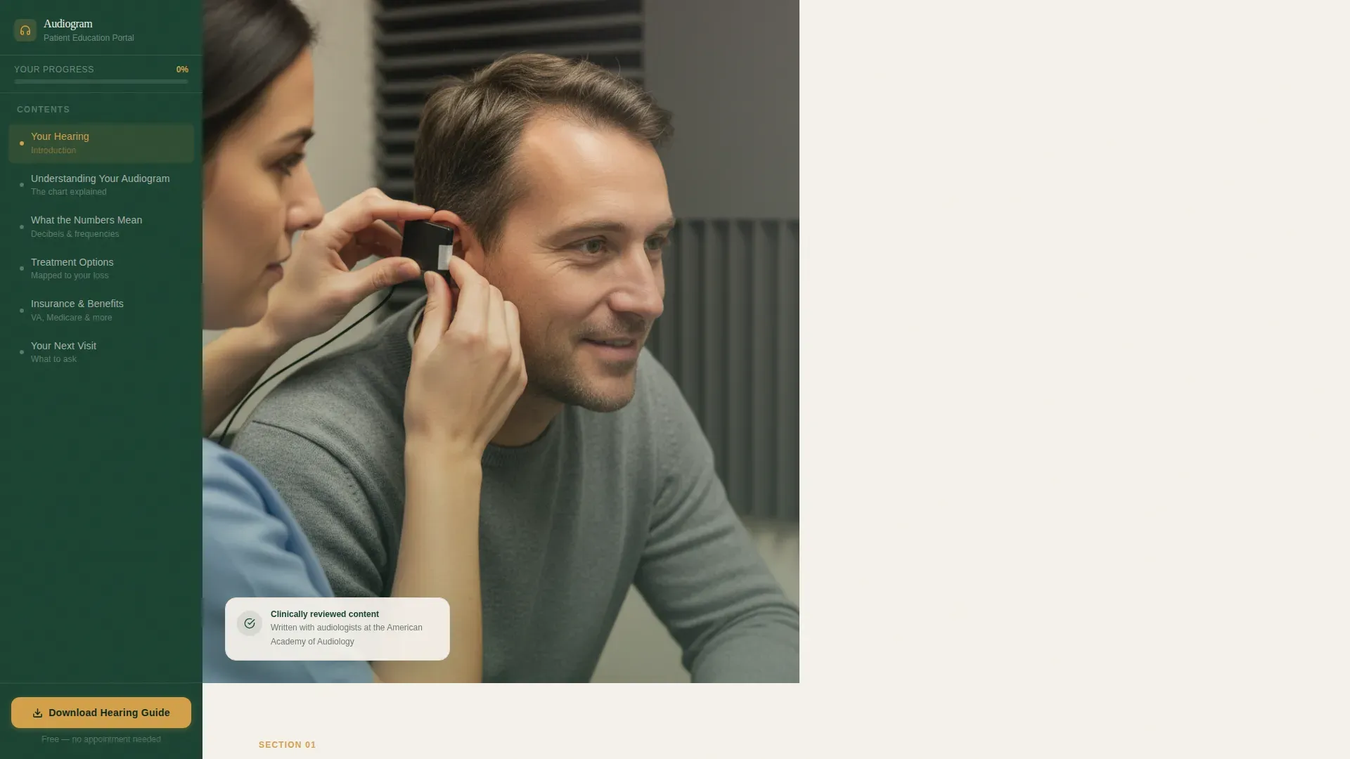 Patient Portal Landing page Template