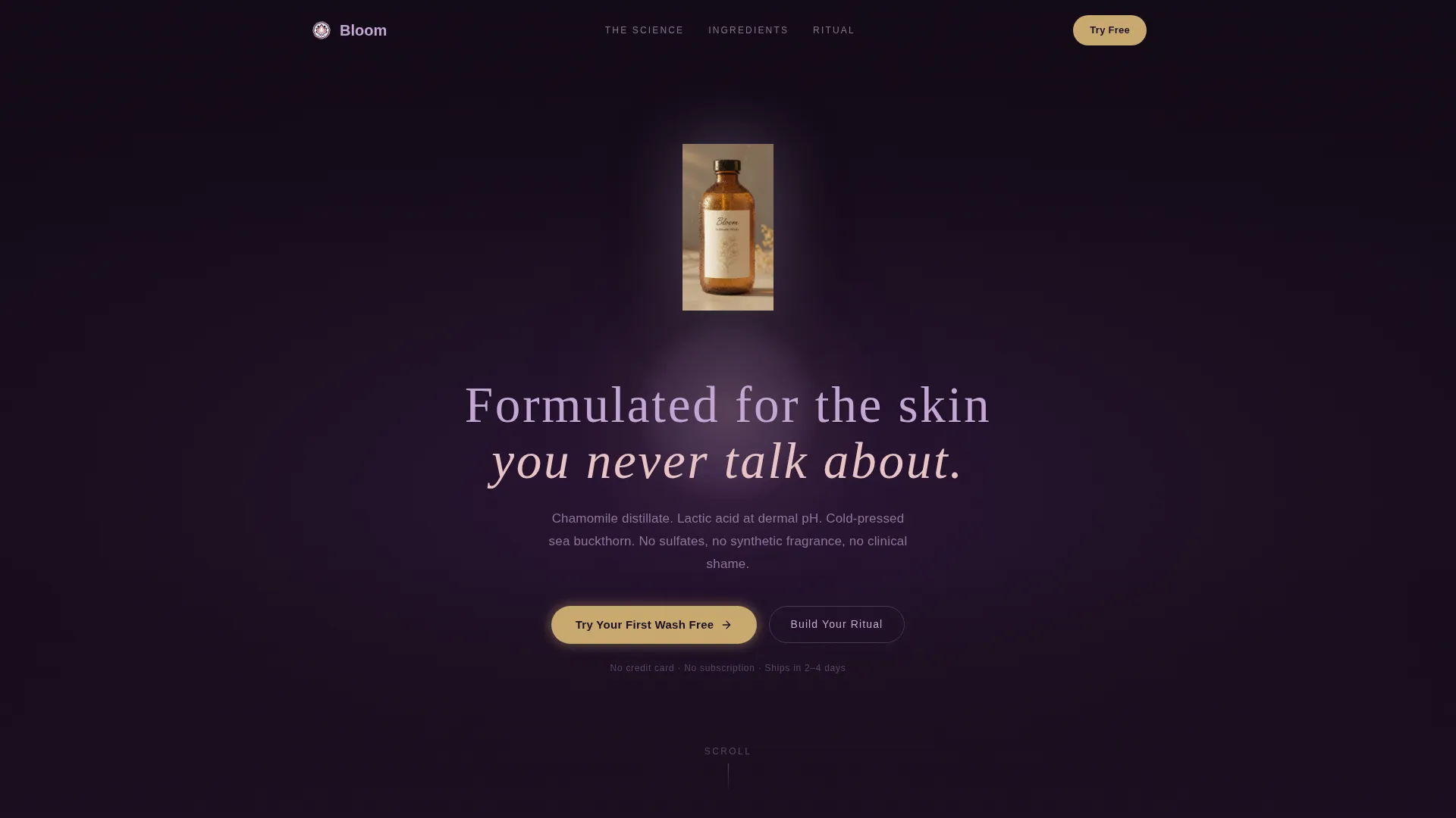 Body Care & Bath Brand Specialist Professional Website Template