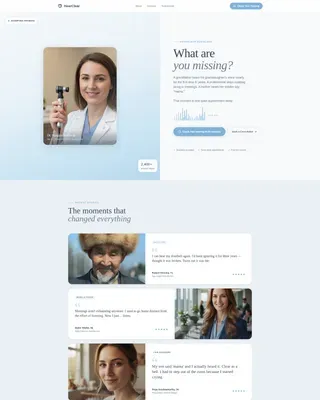 Audiology Practice Landing page Template