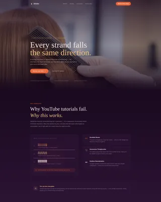 Specialty Beauty Treatments Expert Booking Website Template