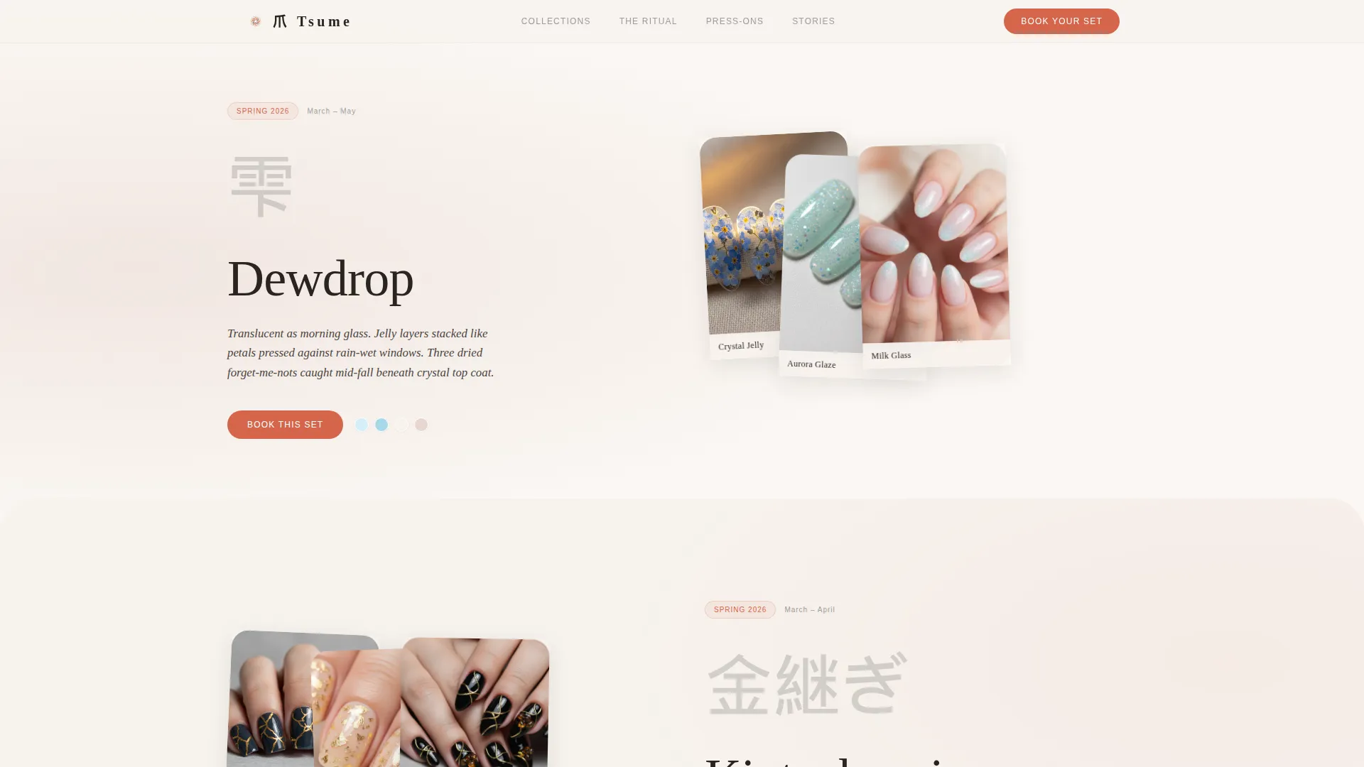 Nail & Lash Studio Booking Website Template
