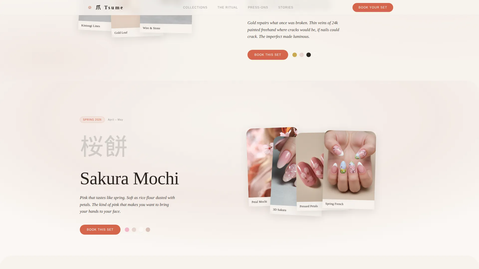 Nail & Lash Studio Booking Website Template